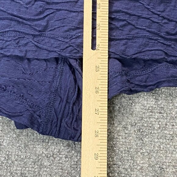 Horny Toad Cardigan Womens Small Blue Samba Wave Wrap Textured Top Lagenlook - Picture 10 of 15